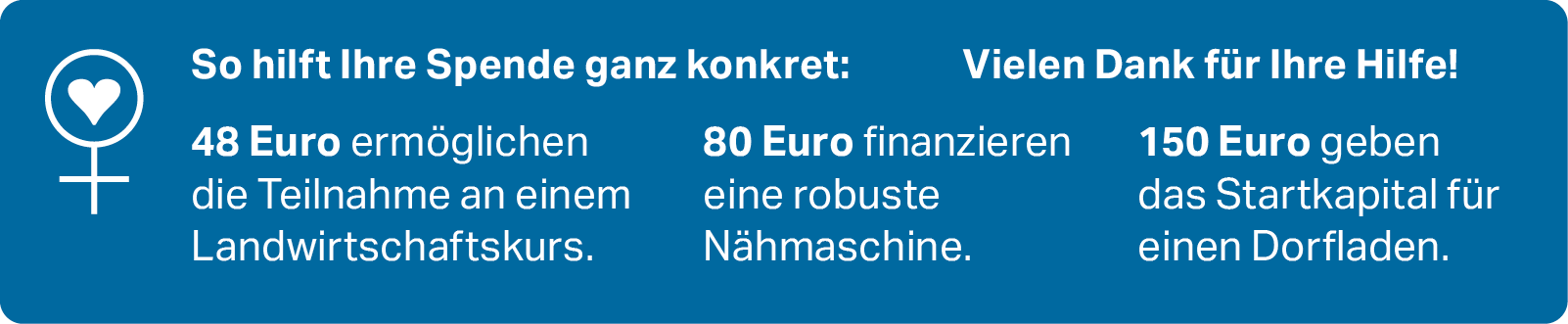 So hilft ihre Spende